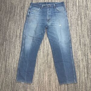 Vintage Rustler Men’s 36x30 Distressed Hem‎ Bootcut Baggy Jeans